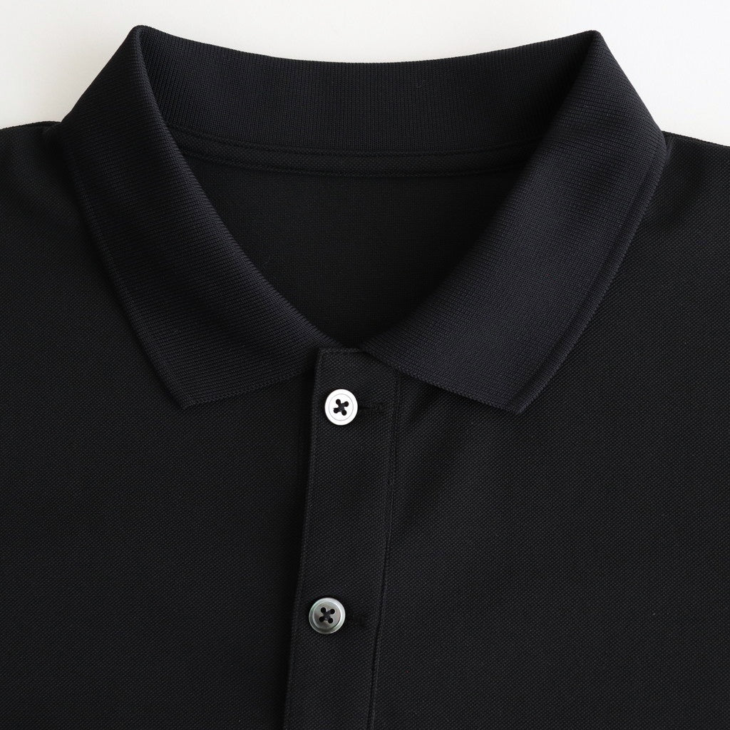 DRY PIQUE JERSEY S/S POLO #BLACK [FSC251-70230]