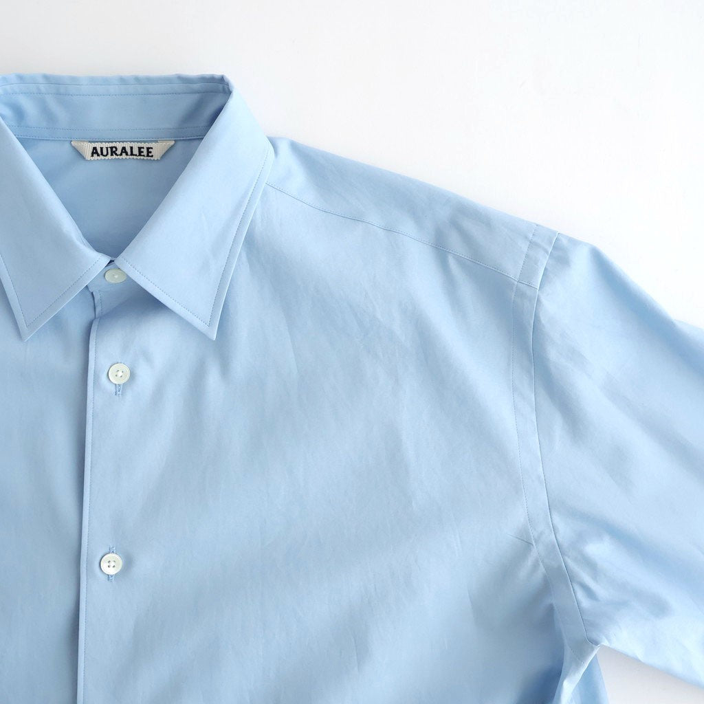 WASHED FINX TWILL SHIRT #LIGHT BLUE [A26SS04TN]