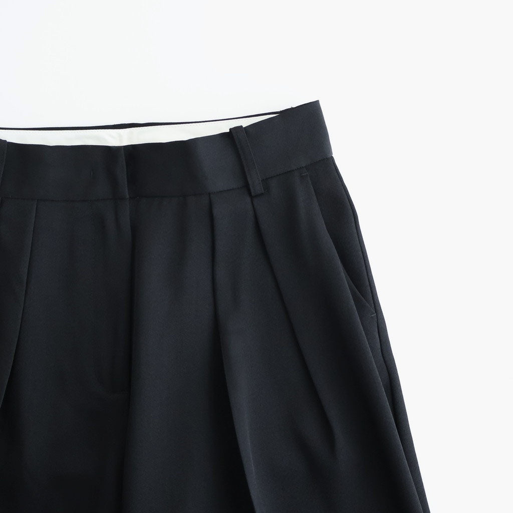Tuck Wide Trousers #BLK [12610714]