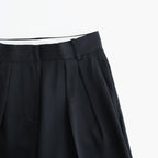 Tuck Wide Trousers #BLK [12610714]