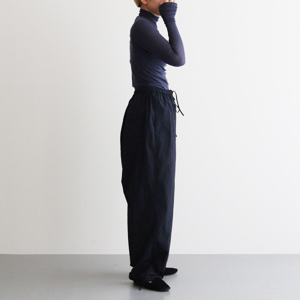 HIGH GAUGE SHEER RIB TURTLE NECK L/S TEE #NAVY [A00T02HF]