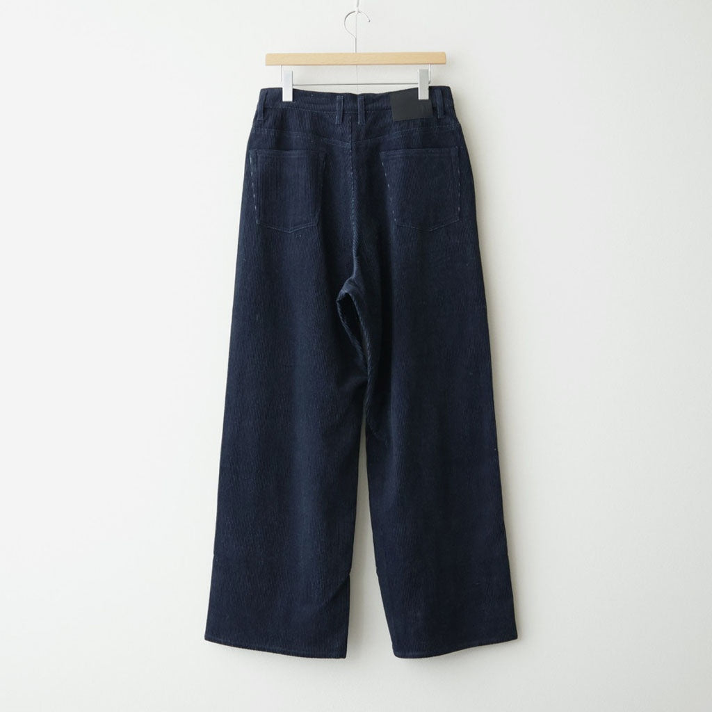 SUMI/INDIGO CORDUROY ASHLEY PANTS #INDIGO [N0059]