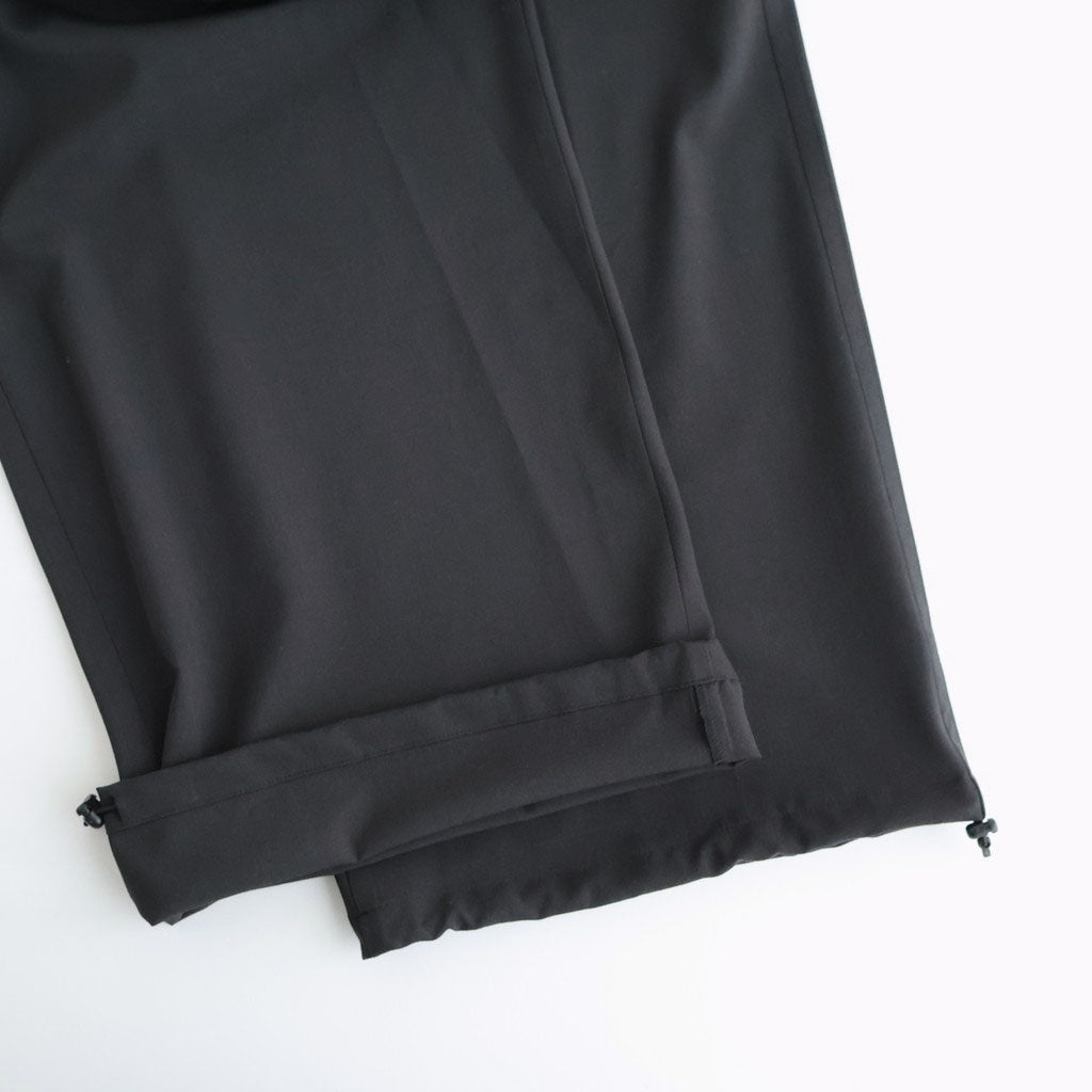 Wool Washer Tropical 2pleated Easy Trousers #CARBON [YK26SS01173P]