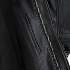 Leather Flight Jacket #BLACK [YK25FW01017B]