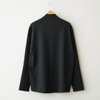 HIGH TWIST WOOL KNIT SHIRT CARDIGAN #CHARCOAL [A26AC01CK]