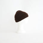 WASHABLE MERINO SEAMLESS BEANIE #BROWN [R5140-AW25]