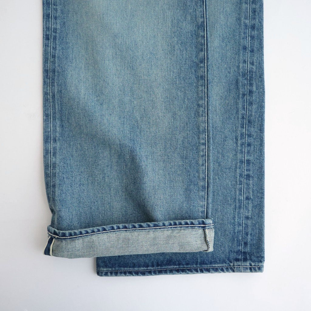 SELVEDGE FADED HEAVY DENIM PANTS #FADED INDIGO [A26AP03DH]