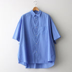 Broad S/S Oversized Regular Collar Shirt #BLUE [GM261-50003B]