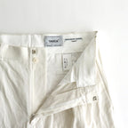 CHINO CLOTH PANTS TWO TUCK STRAIGHT #white [15606]
