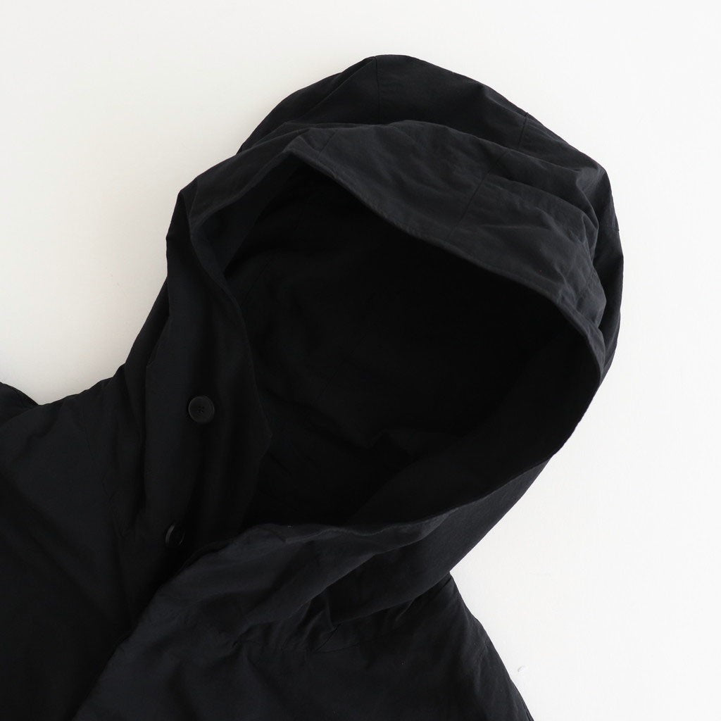 FMSTJK - ナイロンタッサー ガーメントダイ ショートモッズコート #95 Black [SN_FR1002JK]