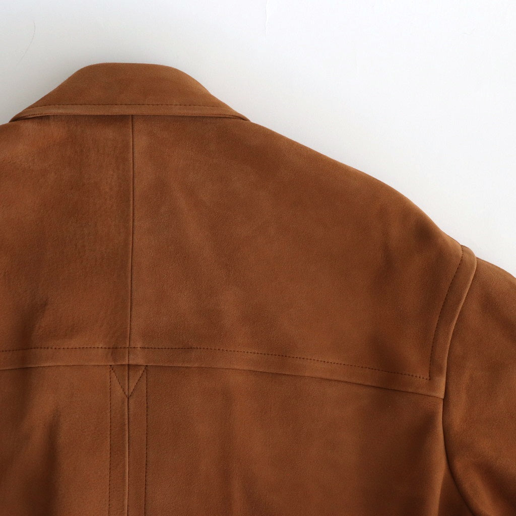 LAMB SUEDE ZIP BLOUSON #CAMEL [A25SB01GS]