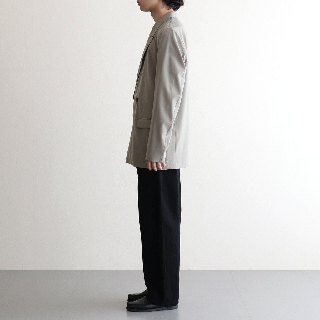 WOOL TROPICAL DOUBLE BREASTED JACKET #GRAYISH KAHKI [YK25SS0897J]