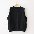 Links Zip Up Vest #Black [2501-017]