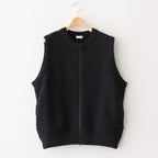 Links Zip Up Vest #Black [2501-017]