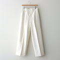 WASHED FINX CHINO ONE-TUCK PANTS #IVORY WHITE [A25SP05FC]