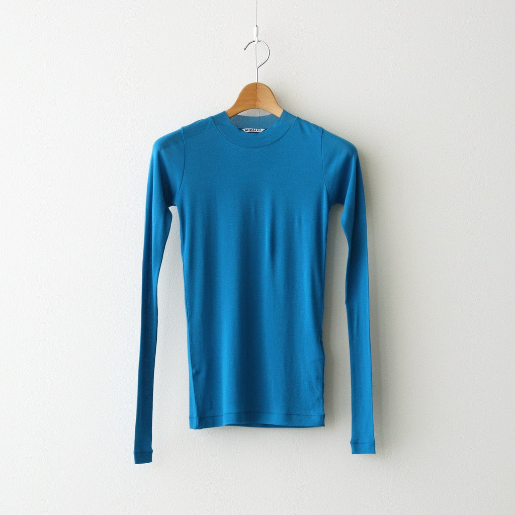 SUPER HIGH GAUGE SHEER RIB L/S TEE #BLUE [A00T01HF]