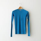 SUPER HIGH GAUGE SHEER RIB L/S TEE #BLUE [A00T01HF]
