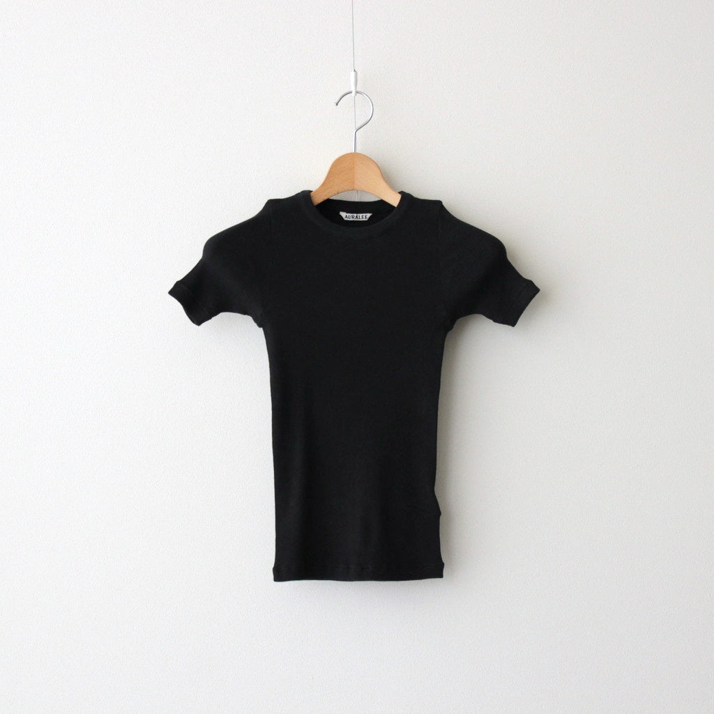 ORGANIC SOFT RIB TEE #BLACK [A25ST04OT]