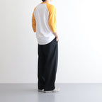 Raglan Sleeve Tee #WHITE×YELLOW [TP233-70035]