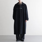 Melton Big Balmaccan Coat #BLACK [YK25FW01033C]