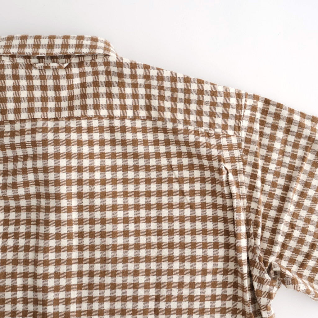 Button Shirt Flap Pocket #BROWN-CH [13052108]