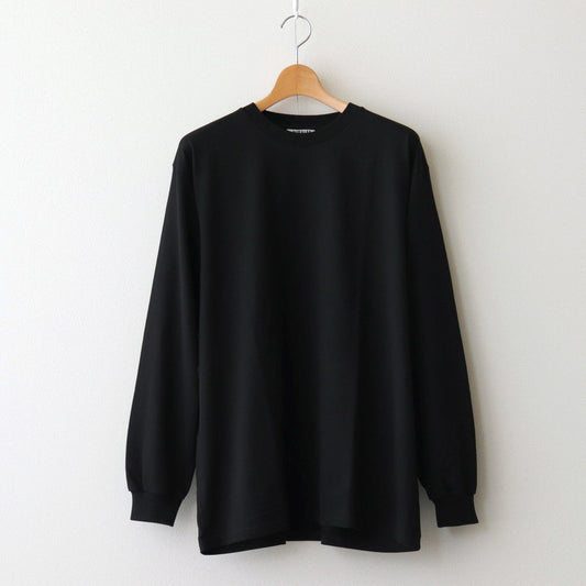 LUSTER PLAITING L/S TEE #BLACK [A00P01GT]