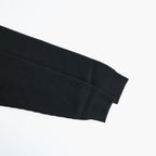 SUPER FINE WOOL RIB KNIT V-NECK P/O #TOP BLACK [A26AV03RK]