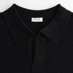 Moss Stitch Polo #Black [2501-011]