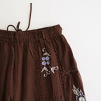 Embroidery Patchwork Trousers #BUG [12610719]