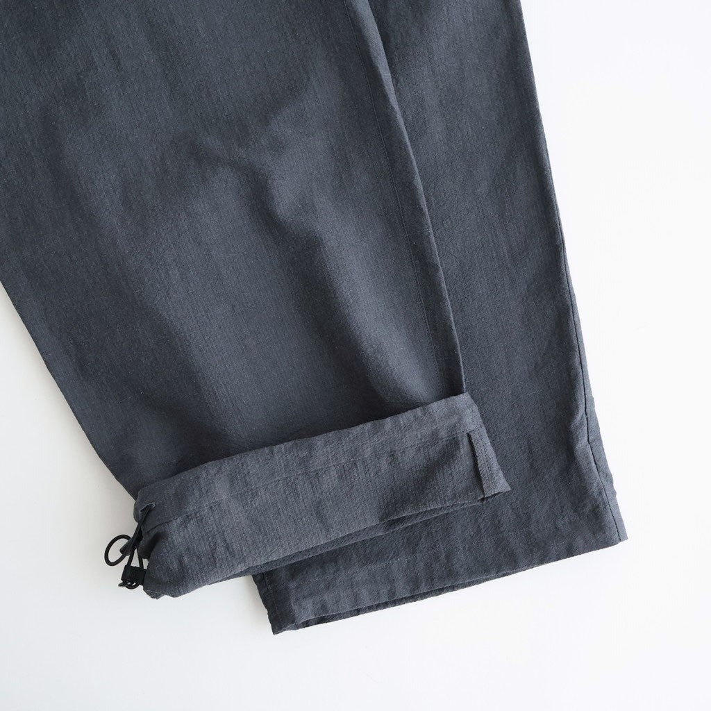Cotton Linen Seersucker Track Pants #GRAY [GM262-40035]