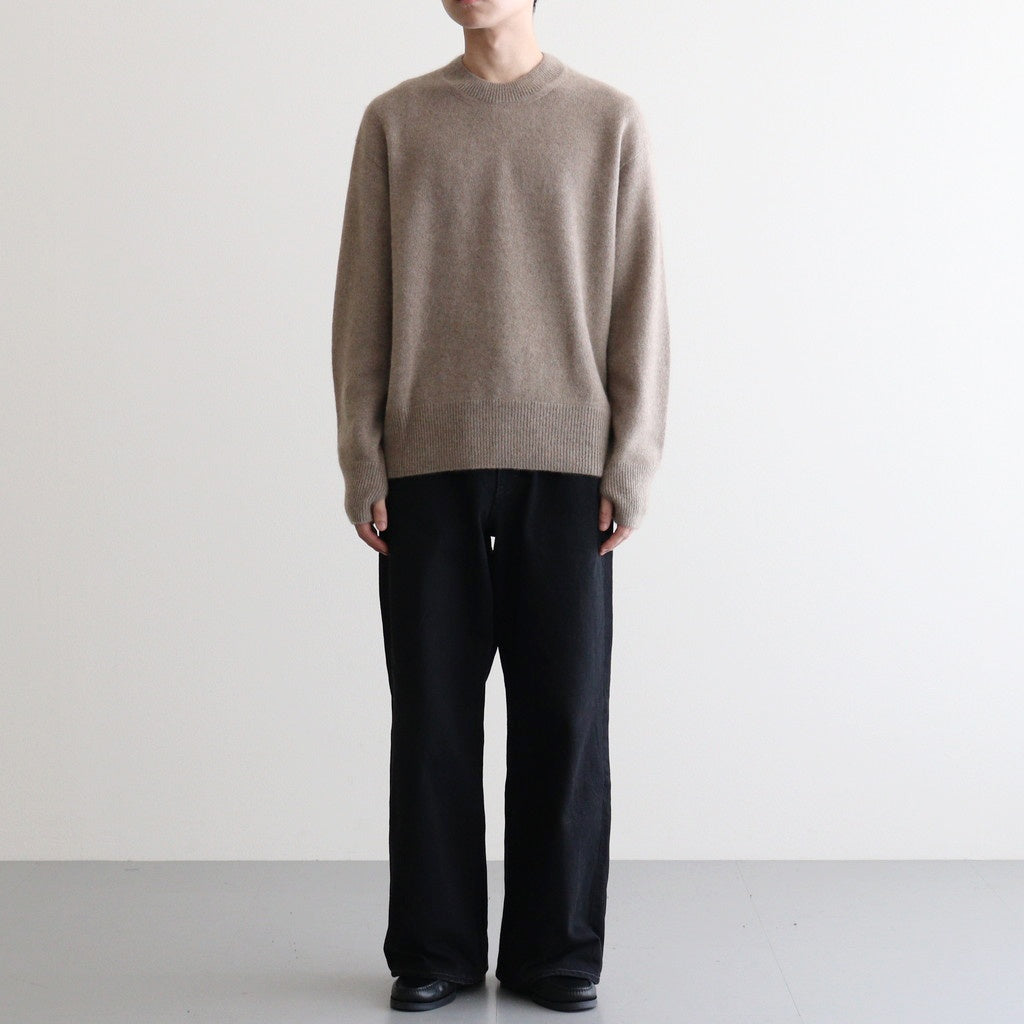 Cashmere Wholegarment Crewneck Sweater #BEIGE [YK25FW01116S