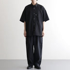 Solotex Twill S/S Oversized Box Shirt #BLACK [GM261-50159B]