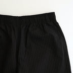 CORPORATE EASY SHORTS #BLACK STRIPE [FSC251-40039B]