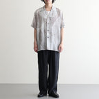 Printed Tencell Open Collar Shirt #GRAY [YK26SS01284SH]