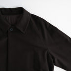WOOL CASHMERE RAGLAN SLEEVE BALMACAAN COAT #DARK BROWN [ST.1535]