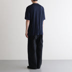 WASHABLE WOOL S/S TEE #NAVY [FSC241-70165B]