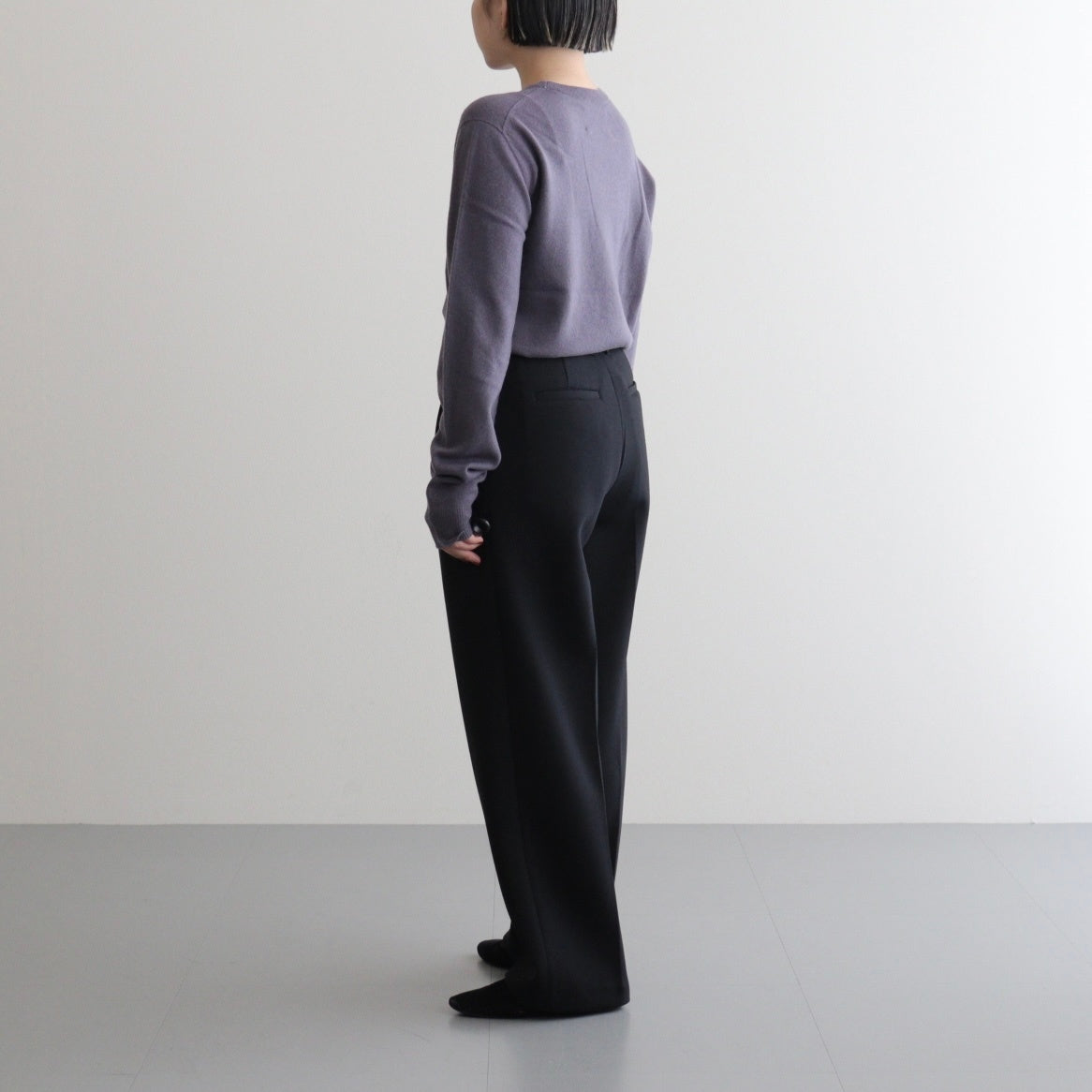 Wool Cashmere Seamless Knit #S/BLU [12520538]
