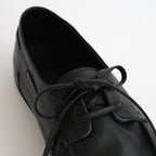 SOFT LEATHER DECK SHOES #BLACK [A26SS03QD]