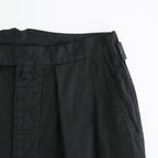 KATHARINE HAMNETT Organic Cotton Wide-leg Work Pants #BLACK [YK25FW01131P-KH]