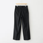 W/CA BEAVER STRAIGHT TROUSERS #BLACK [ST.1261]