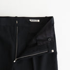 LIGHT WOOL MAX GABARDINE SLACKS #TOP BLACK [A25AP05MG]