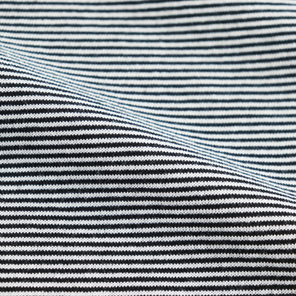 MICRO BORDER L/S TEE #WHITE × BLACK [FSC251-70114]