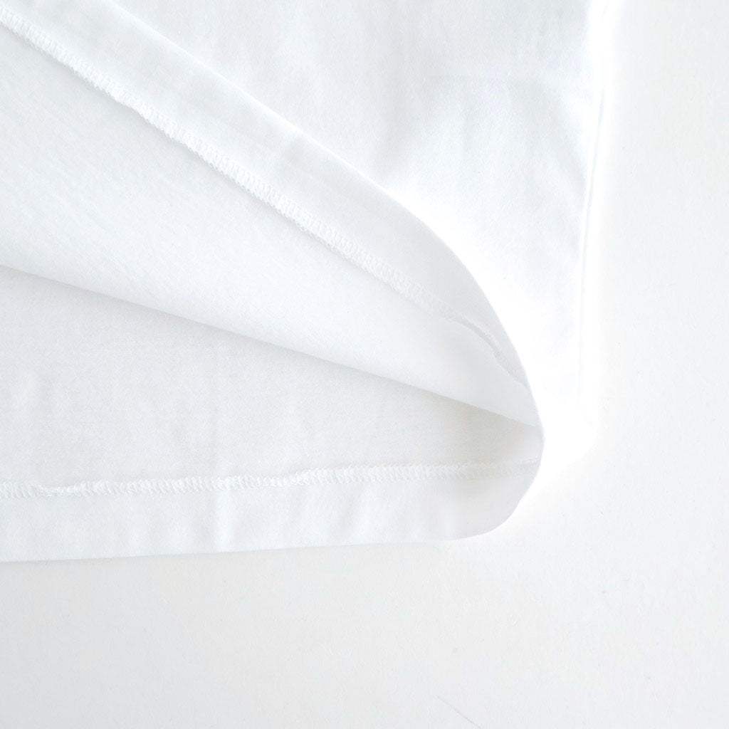 SUVIN 60/2 WIDE SLEEVE T-SHIRT #WHITE [KKAGLM0016]