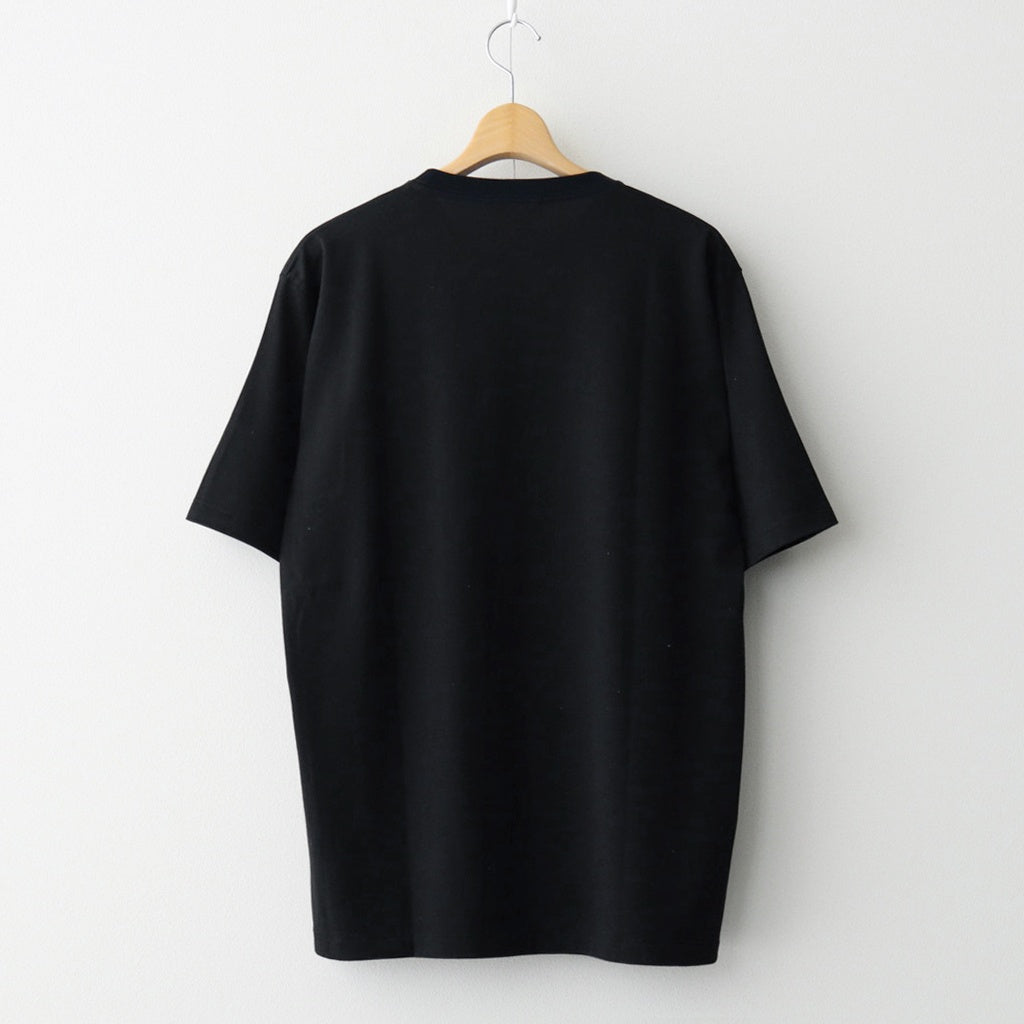 LUSTER PLAITING TEE #BLACK [A00P02GT]