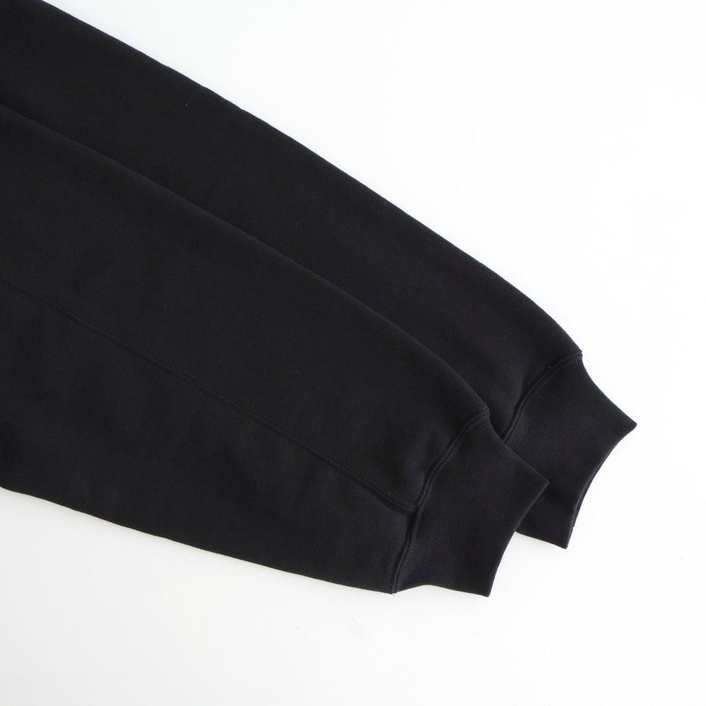 COTTON CASHMERE SWEAT ZIP HOODY #BLACK [ST.1469]