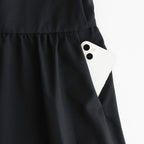 NBGZOO - オクタグラムポリエステル・艶消平織 オーバーオール #95 Black [SN_NC0809OO]