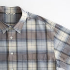 SUPER LIGHT WOOL CHECK SHIRT #BLUE GRAY CHECK [A26SS01LC]