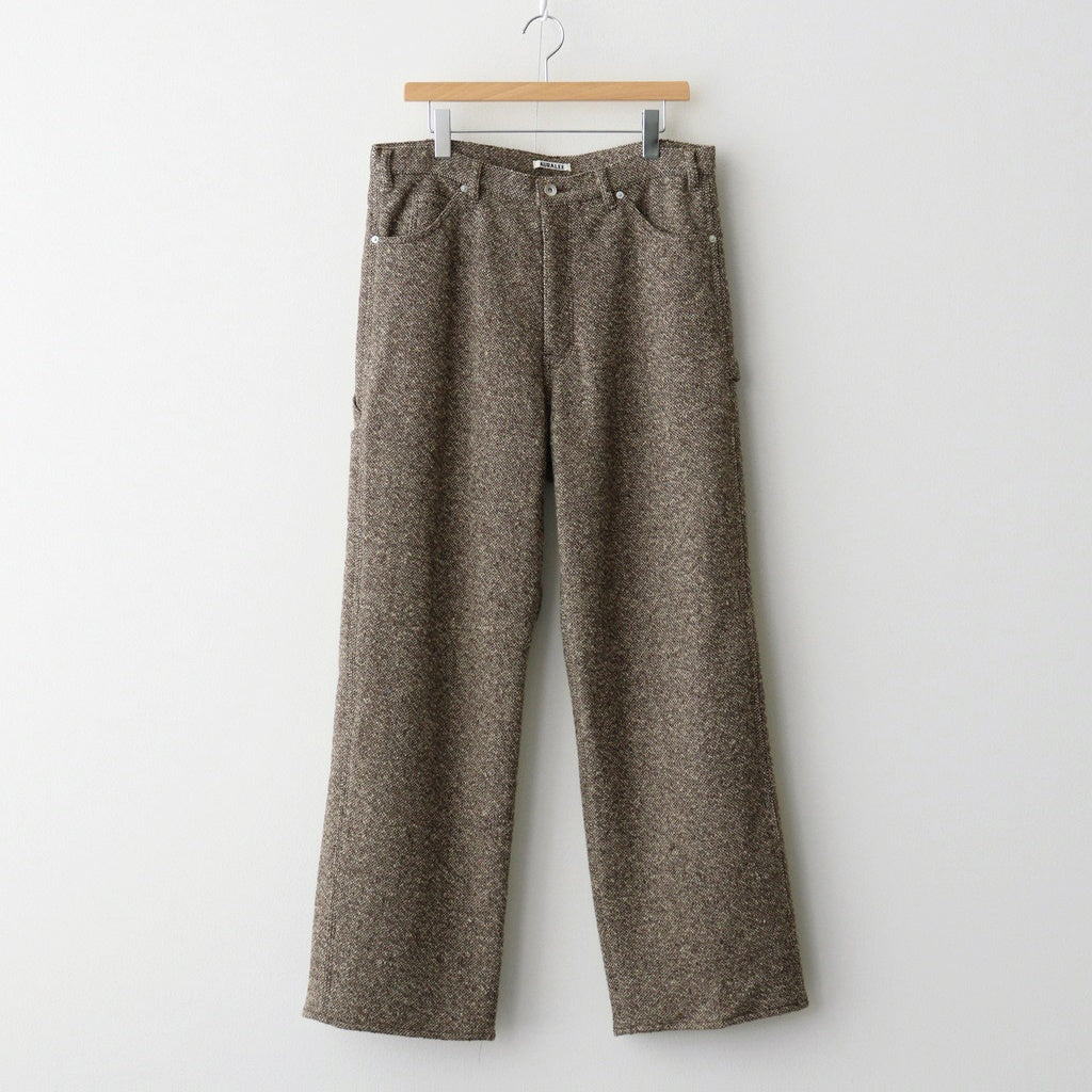 HOMESPUN TWEED PAINTER PANTS #BROWN [A25AP03HT]