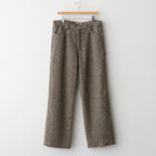 HOMESPUN TWEED PAINTER PANTS #BROWN [A25AP03HT]