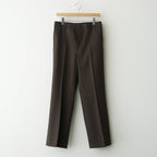 LIGHT WOOL MAX GABARDINE SLACKS #DARK BROWN [A26AP05MG]